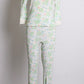 1970s Thermal Long Johns Floral 2-Piece Set