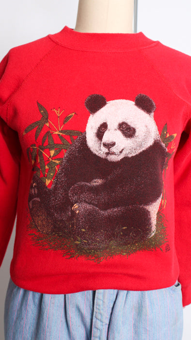 1980s Red Panda Crewneck Sweatshirt