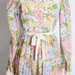 1970s Bohemian Floral Lace Cotton Maxi Dress