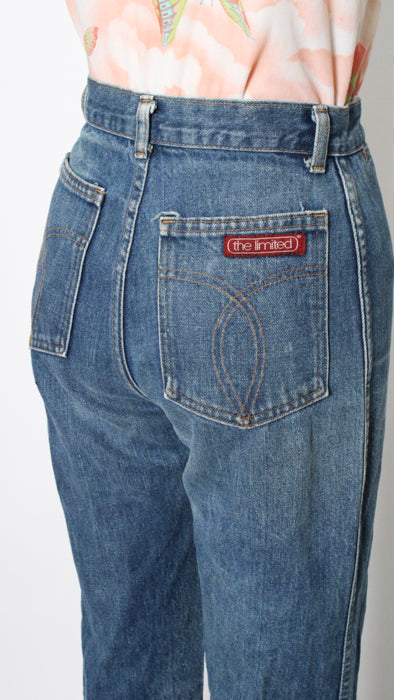 1970s High Waist Straight Leg Stash Pocket 'The Limited' Jeans