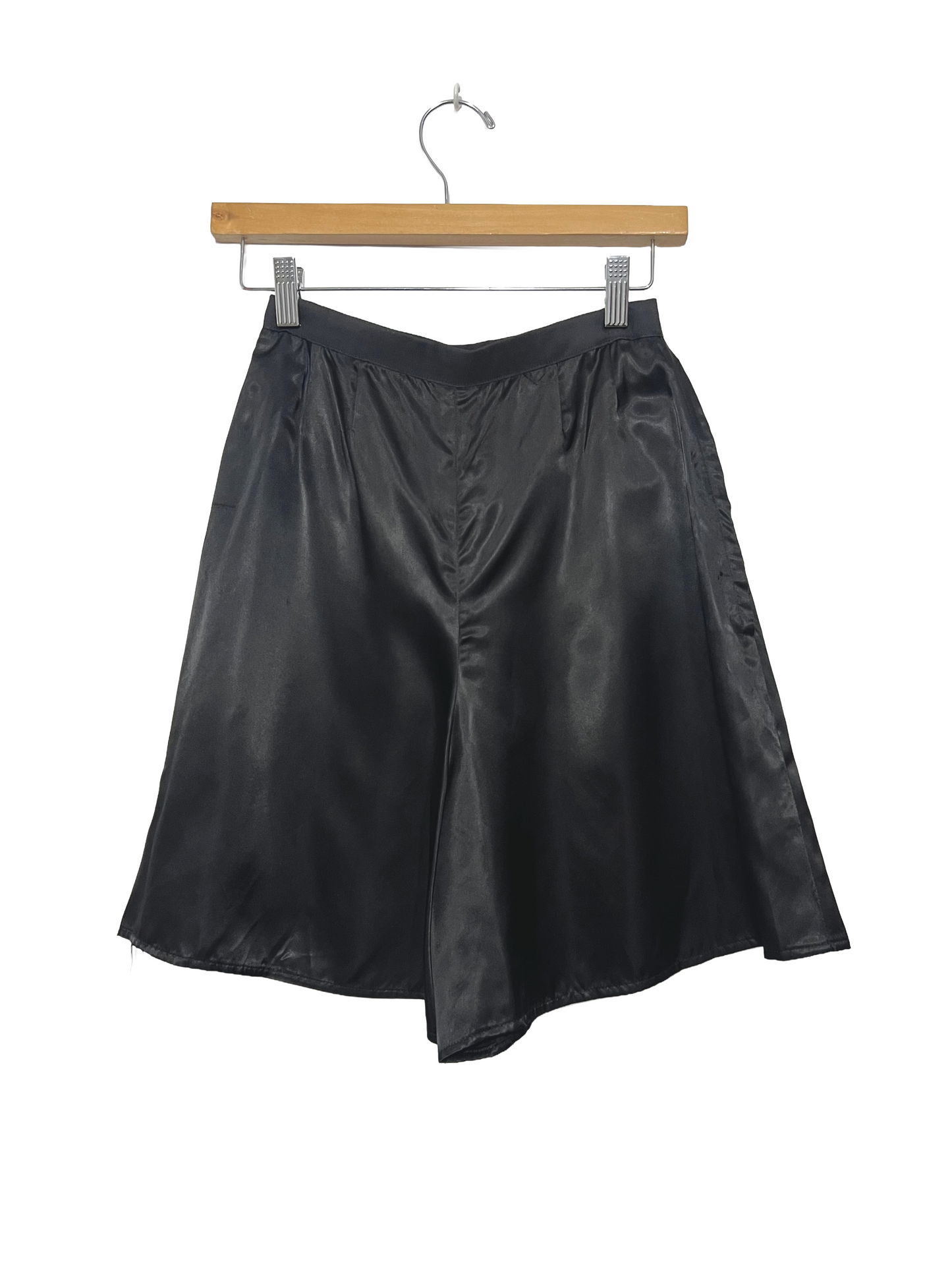 1950s Black Satin Tap Shorts