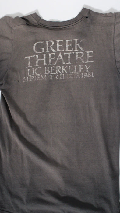 1980s Black Faded Grateful Dead at UC Berkeley Concert Tee