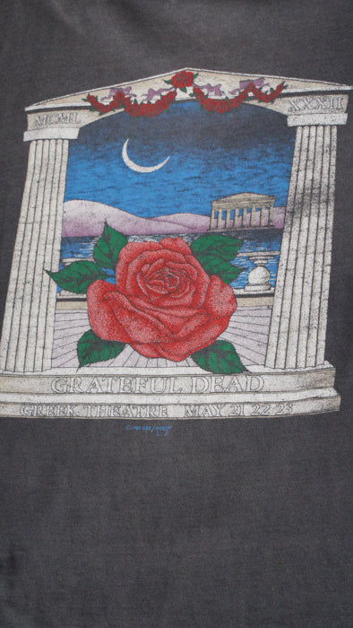 1980s Black Distressed Grateful Dead Greek Theatre Tee