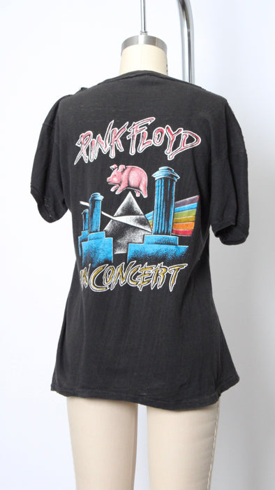 1980s Black Distressed Pink Floyd Concert Tee