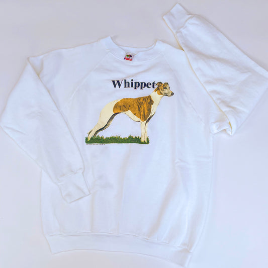 Whippet - 1990s Dog Made-in-USA Dog Sweatshirt