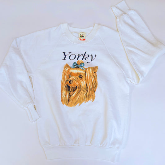 Yorkie - 1990s Dog Made-in-USA Dog Sweatshirt