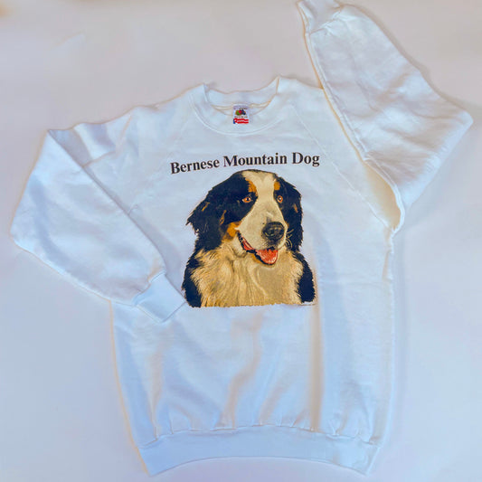 Bernese Mountain Dog - 1990s Dog Made-in-USA Dog Sweatshirt