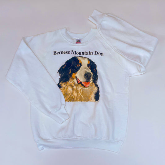 Bernese Mountain Dog (2) - 1990s Dog Made-in-USA Dog Sweatshirt