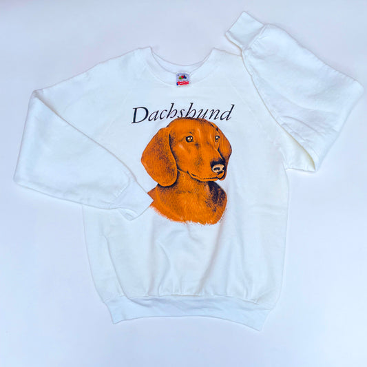 Dachshund - 1990s Dog Made-in-USA Dog Sweatshirt