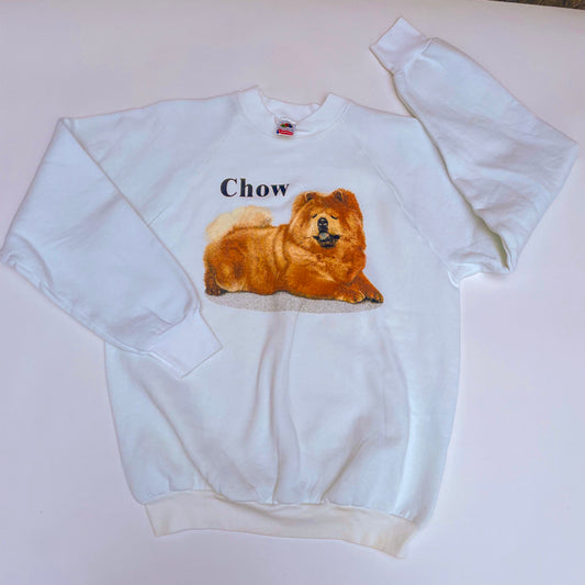 Chow (2) - 1990s Dog Made-in-USA Dog Sweatshirt